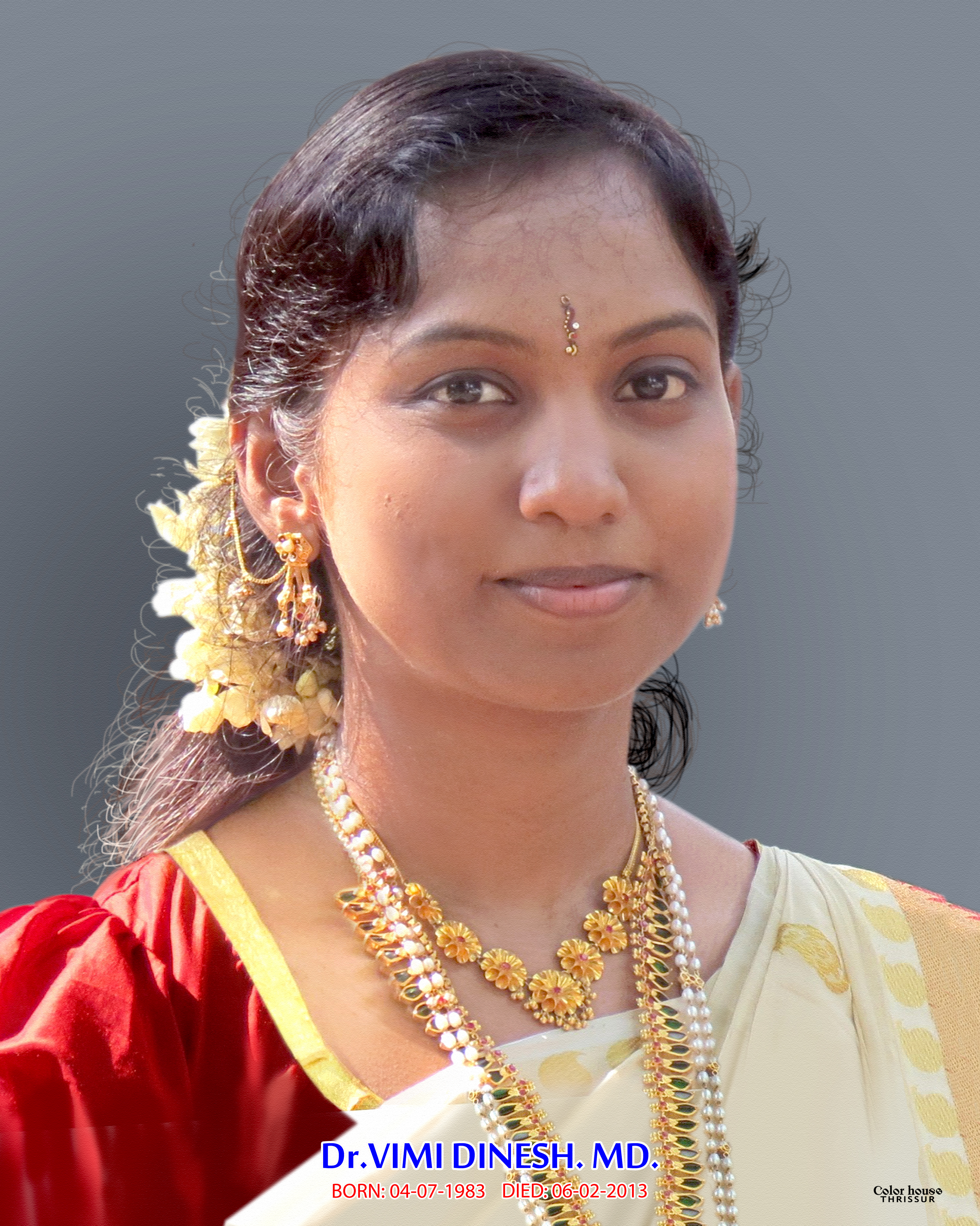 Dr. Vimi P.S., in whose memory the Society was founded