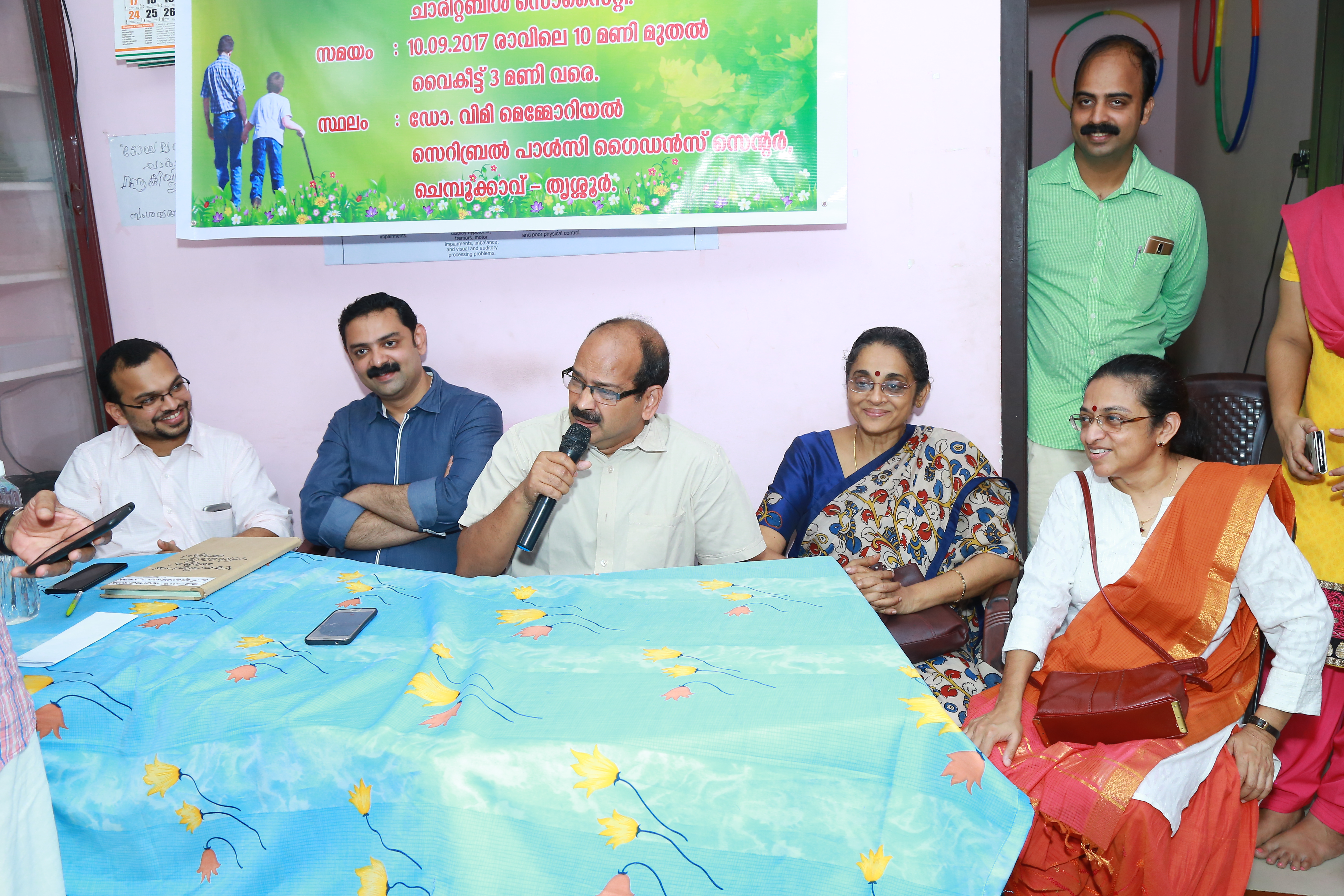 Society committee members at a meeting