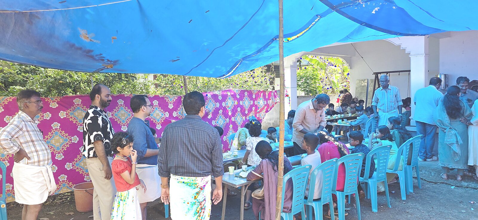 Families at a Society community camp