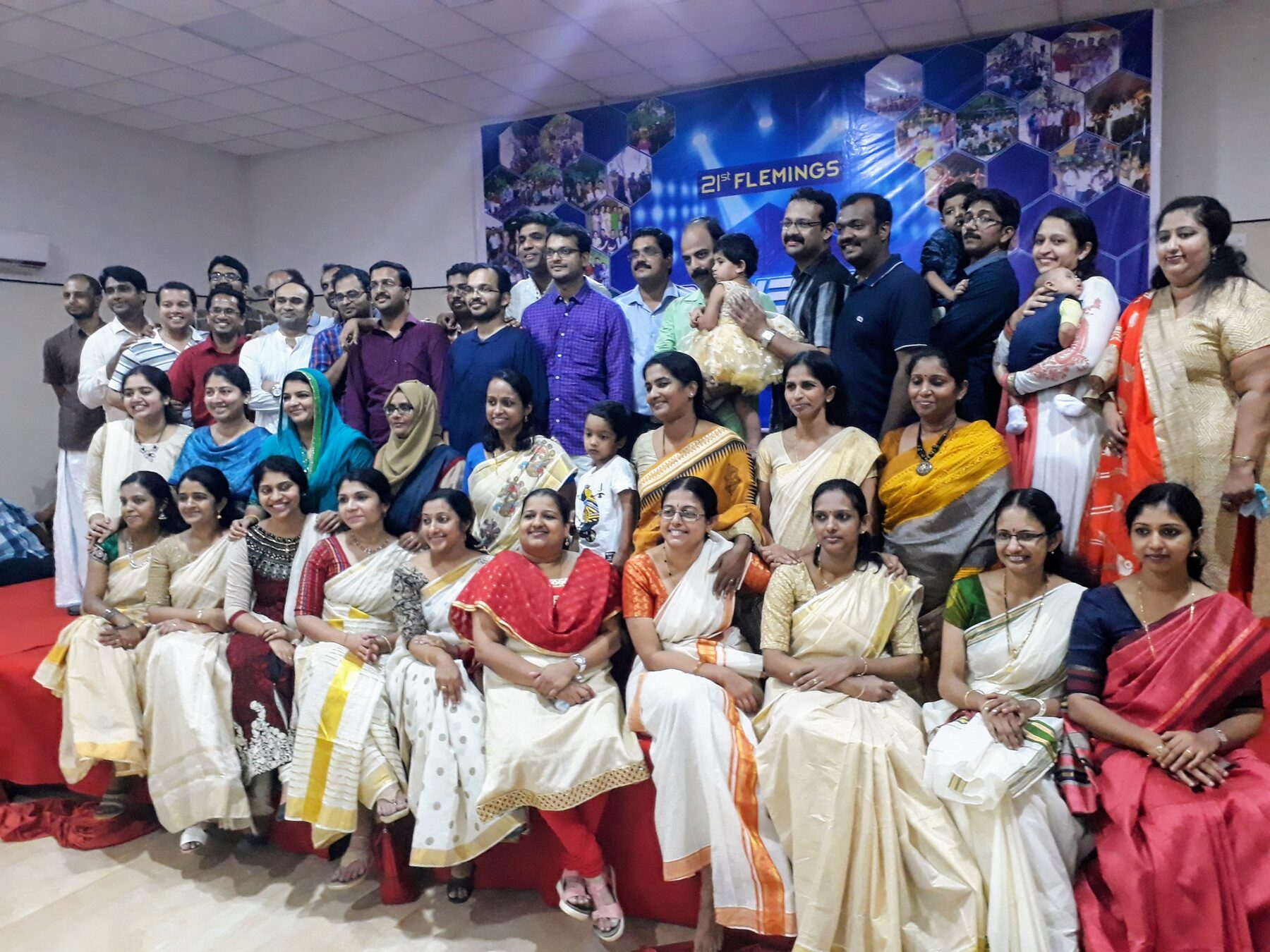 The batchmates who founded and sustain the society, at a reunion gathering